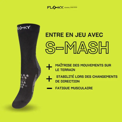 CHAUSSETTES FLOKY S-MASH 3.0 NOIR