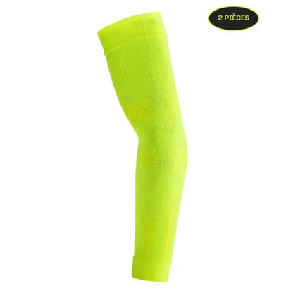 MANCHONS DE COMPRESSION FLOKY NO-STRAIN JAUNE (2 pièces)