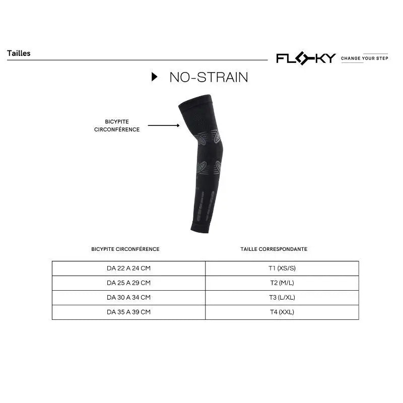 MANCHONS DE COMPRESSION FLOKY NO-STRAIN TAPIA (1 pièce)