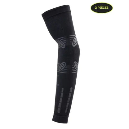 MANCHONS DE COMPRESSION FLOKY NO-STRAIN noir (2 pièces)